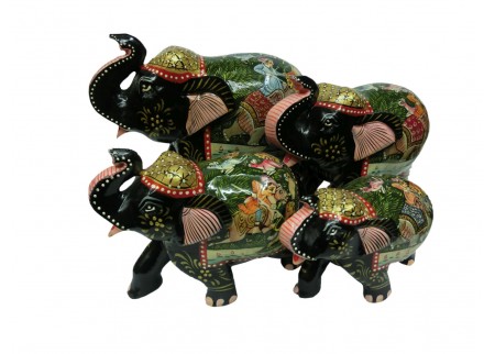 Набор статуэток  «Слоны с поднятым хоботом»