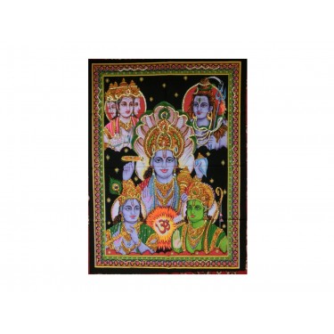 Панно - Брахма, Вишну, Шива, Рам и Кришна